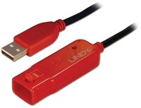 Lindy USB 2 Aktiv-Verl&auml;ngerung Pro 12m 42782 USB-Kabel, (12.00 cm)
