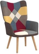 vidaXL Sessel Relaxsessel Loungesessel Sessel Polsterstuhl Patchwork Stoff