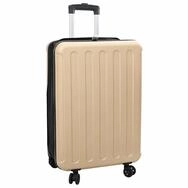 vidaXL Trolley Koffer mit Schloss Champagner 43 x 27 x 66 cm ABS Kunststoff