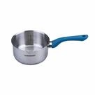 FACKELMANN Kochtopf Edelstahl, Stieltopf 16 cm, Induktionstopf, Backofenfest
