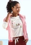 Elbsand Langarmshirt Iruna mit Frontdruck, Longsleeve, lockerer Schnitt