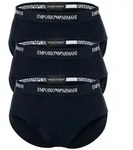 Emporio Armani Slip 3er Pack Brief (3-St., 3 St&uuml;ck) mit elastischem Logo-Bund