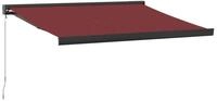 vidaXL Markise Markise Manuell Weinrot 350x250 cm (1-St)