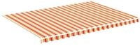 vidaXL Markise Markisenbespannung Gelb und Orange 5x3,5 m