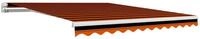 vidaXL Markise 3 x 25 m Markisenbespannung Canvas Orange Braun 300x250 cm...