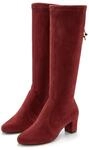 Schlupfstiefel LASCANA "Schlupfboots, Slouchy Boots, Slip-On", Damen, Gr. 40, rot