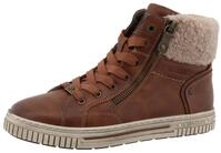 Winterboots MUSTANG SHOES "Janique", Damen, Gr. 36, braun, Lederimitat, Textil, used,