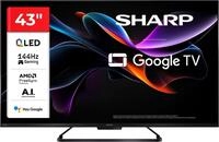 Sharp 4T-C43HRx QLED-Fernseher (108 cm/43 Zoll, 4K Ultra HD, Smart-TV, Google...