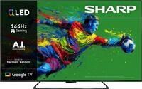 Sharp 4T-C65HRx QLED-Fernseher (164 cm/65 Zoll, 4K Ultra HD, Smart-TV, Google...
