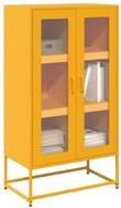 vidaXL Highboard NA Highboard Hochschrank Buffetschrank Anrichte Senfgelb...