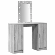 vidaXL Schminktisch Schminktisch Grau 102 x 33 x 135 cm Holzwerkstoff (1-St)