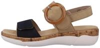 Remonte Keilsandalette Sommerschuh, Riemchensandale, praktische Klettverschl&uuml;sse