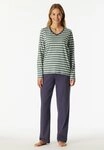 Schiesser Schlafanzug Casual Essentials (2 tlg) Baumwolle, V-Ausschnitt,...