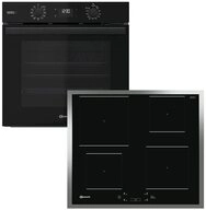BAUKNECHT Backofen-Set BAKO 780 Steam IND BL, mit 1-fach-Teleskopauszug,...