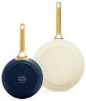 GREENPAN Pfannen-Set Padova Reserve 2-tlg., Pfannen-Set, 20 cm & 26 cm,