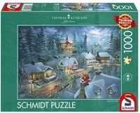 Schmidt Spiele Puzzle PU1000T.Kinkade Santas Silent Night, Puzzleteile