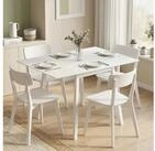 HOMCOM Klapptisch Klappbarer Esszimmertisch im Landhausstil f&uuml;r Kleine R&auml;ume