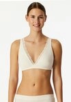 Schiesser B&uuml;gelloser BH Unique Cotton Spitzenband am Dekollet&eacute;,...