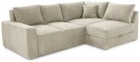 luma-home Ecksofa 15235, Dauerschl&auml;fer B260/T181/H88 cm mit 2 Bettk&auml;sten,...