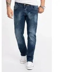 Rock Creek Straight-Jeans Herren Jeans Stonewashed Blau RC-2281