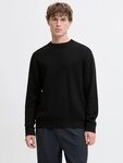 Jack & Jones Rundhalspullover JPRBLAMILANO STITCH KNIT CREW NECK SN Baumwolle,
