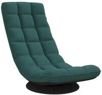 vidaXL Sessel Bodenstuhl Drehbar Dunkelgr&uuml;n 70x51x79 cm Stoff