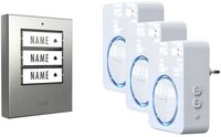 m-e T&uuml;rklingel m-e modern-electronics 100171 Funkklingel Komplett-Set...