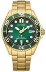 Citizen Solaruhr Promaster Eco-Drive 20 bar Goldfarben/Gr&uuml;n