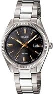 CASIO Luxusuhr MTP-1302D-1A2VDF Uhr (Armbanduhr, Edelstahl, Edelstahl, Mineral