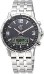 ETT Funk-Multifunktionsuhr Professional WorldTimer EGS-11551-21M, Armbanduhr,