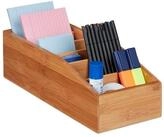 relaxdays Aufbewahrungsbox 4 x Aufbewahrungsbox Bambus