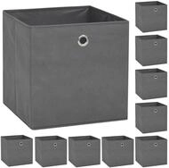 vidaXL Aufbewahrungsbox Aufbewahrungsboxen 10 Stk. Vliesstoff 32 x 32 x 32 cm...