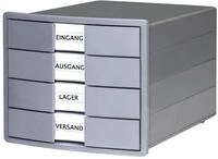 HAN Schubladenbox SchubladenboxA4/C4, 4 geschlossene Schubladen, &ouml;ko 10128-18