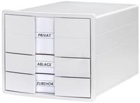 HAN Organizer Schubladenbox IMPULS wei&szlig; DIN C4 mit 3 Schubladen