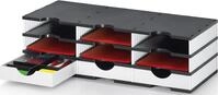 STYRO Organizer Papier- und Dokumentenablage styrodoc trio Set 3 Schubladen
