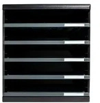 EXACOMPTA Schubladenbox Schubladenbox MODULO A4, 5 offene Schubladen - Dunkelgrau -