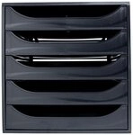 EXACOMPTA Schubladenbox ECOBOX Schubladenbox mit 5 Schubladen - Schwarz -...