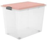 ROTHO Aufbewahrungsbox Compact Aufbewahrungsbox 70l mit Deckel, Kunststoff (PP)