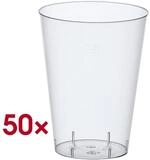 PAPSTAR Becher, 50-tlg., Polystyrol, 200 ml, Trinkbecher glasklar