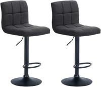 CLP Barhocker Calma Stoff (Set, 2er), h&ouml;enverstellbar und 360&deg; drehbar