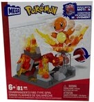 Mattel&reg; Pokemon Charmander&acute;s Fire-Type Spin Glumanda, Bau-Set 81 Teile Mega