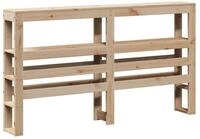 vidaXL Bett Kopfteil mit Ablagen 140 cm Massivholz Kiefer (1-tlg)