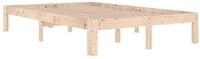 vidaXL Bett Massivholzbett 120x190 cm
