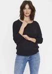 Rundhalspullover SAINT TROPEZ "A2561, MilaSZ R-Neck", Damen, Gr. L, blau (night sky),