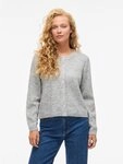 Vila Strickjacke VILORY O-NECK L/S KNIT CARDIGAN-NOOS Materialmix, regular fit