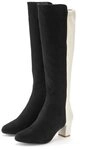 LASCANA Langschaftstiefel, Stiefelette, Stiefel mit Blockabsatz in elegant