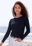 Vivance by Lascana Langarmshirt mit Rippstruktur aus weichflie&szlig;ender Qualit&auml;t...