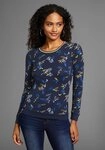 KangaROOS Langarmshirt mit Rundhals, sehr figurbetonte Passform, h&uuml;ftbedeckende