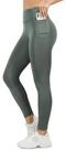 Smilodox Leggings Kelsy, High Waist Sportleggings V-Bund & seitlichen Eingrifftaschen