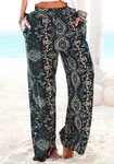 LASCANA Strandhose aus leichter Viskose mit weitem Bein mit Ethnoprint,...